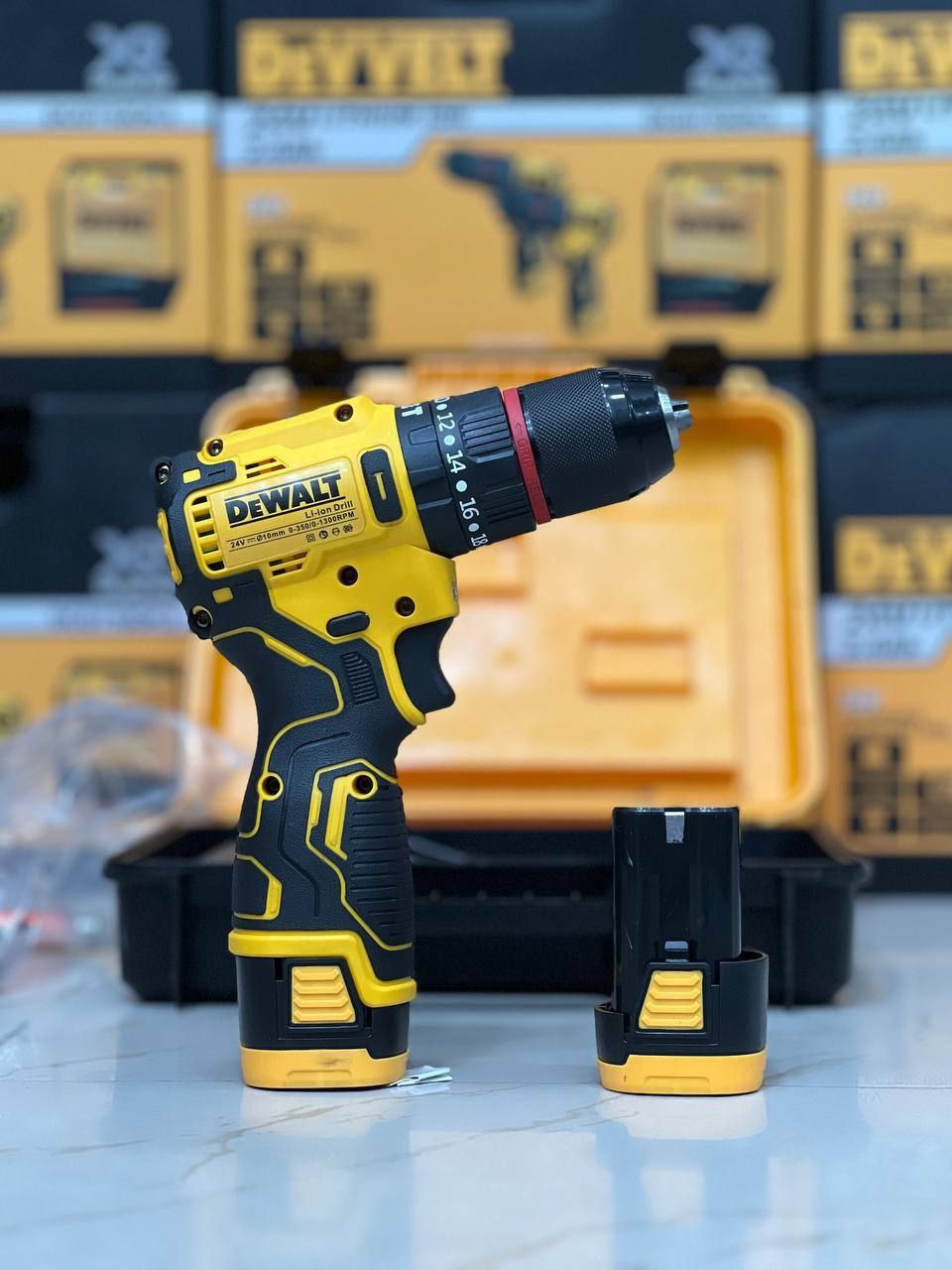 دریل شارژی ۲۴ ولت براشلس