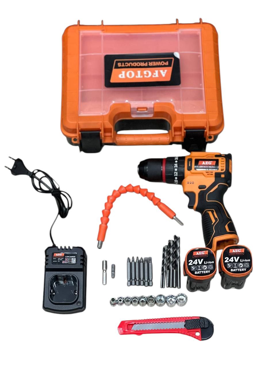 دریل شارژی۲۴ ولت براشلس طرح AEG