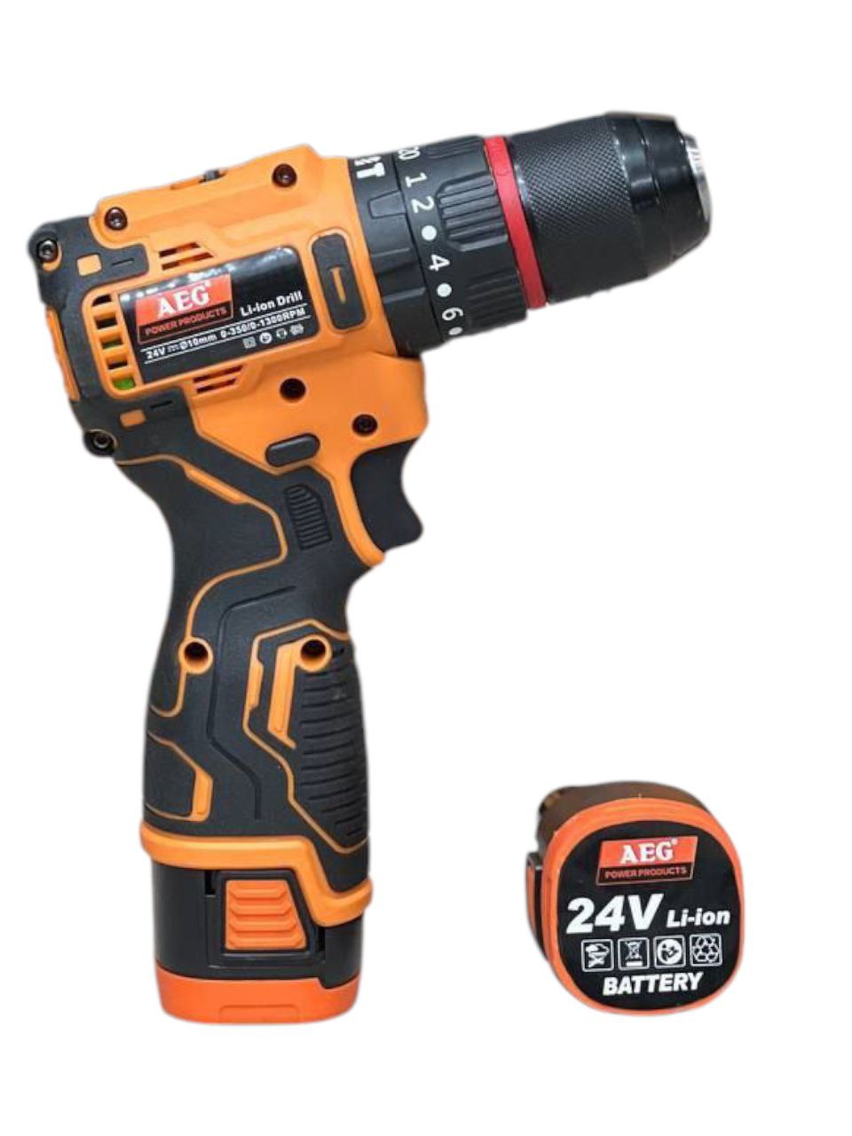 دریل شارژی۲۴ ولت براشلس طرح AEG